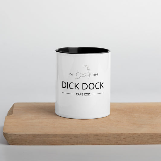 "Dick Dock" Provincetown Cape Cod Mug with Color Inside