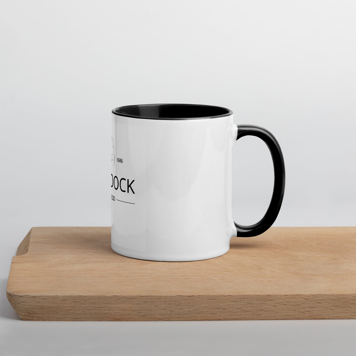 "Dick Dock" Provincetown Cape Cod Mug with Color Inside