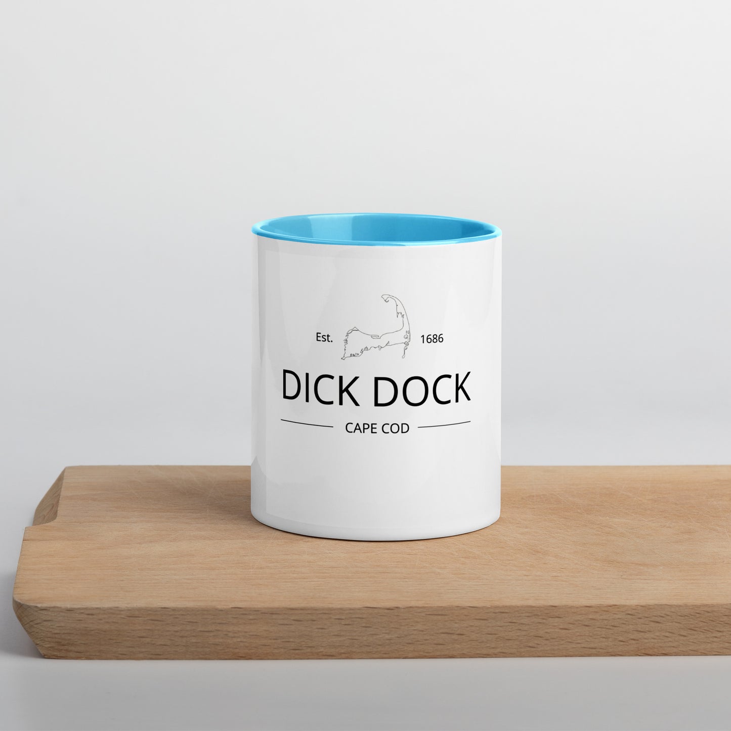 "Dick Dock" Provincetown Cape Cod Mug with Color Inside