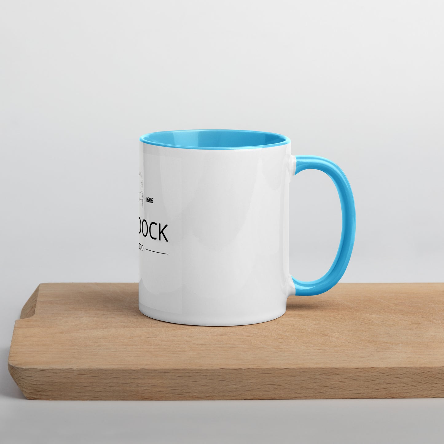 "Dick Dock" Provincetown Cape Cod Mug with Color Inside